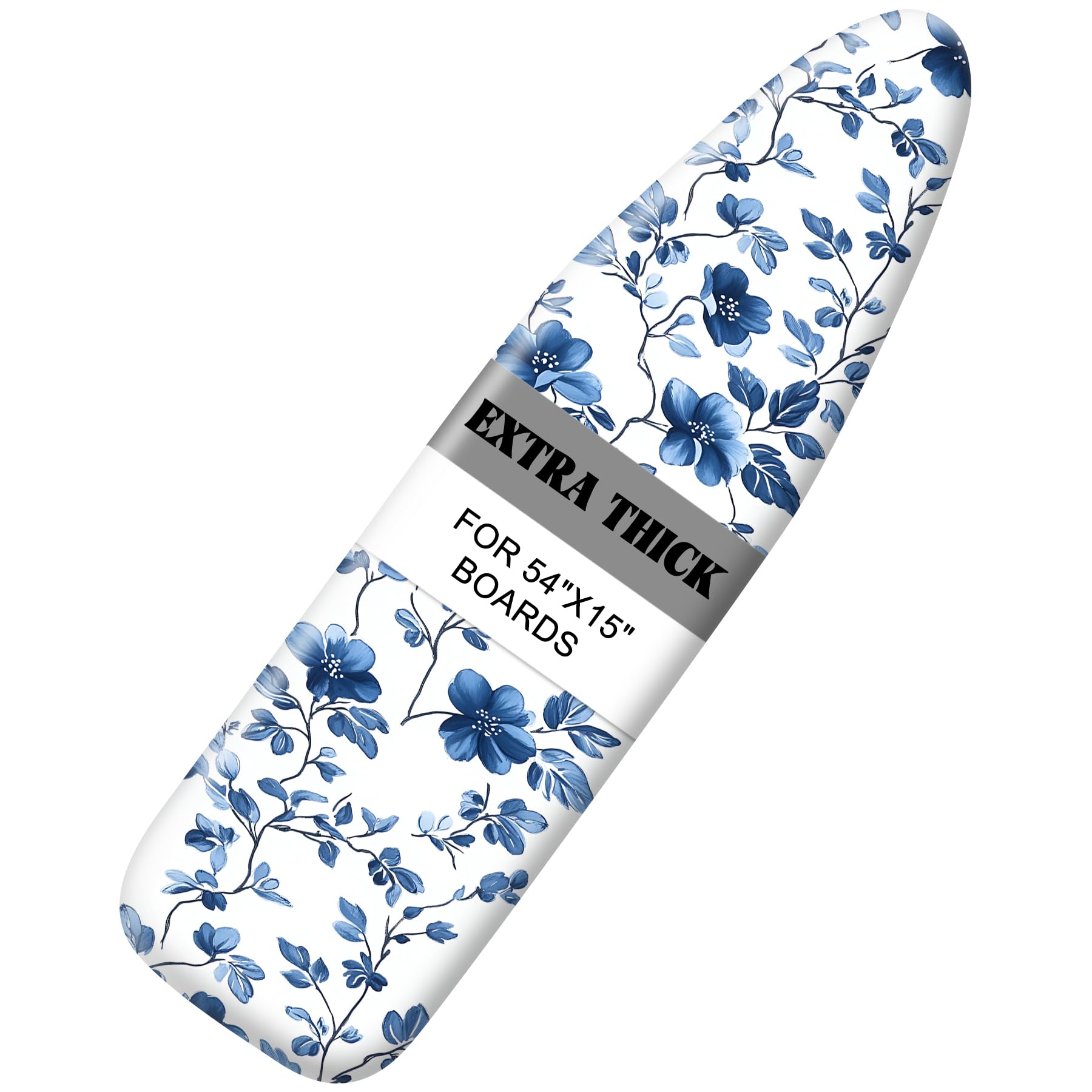 Ironing Board Cover 15"x54" Standard Size Replacement Thick Iron Board Covers Heavy Duty Non-Slip Board Cover Fitted with Elastic Edges and Velcro Straps