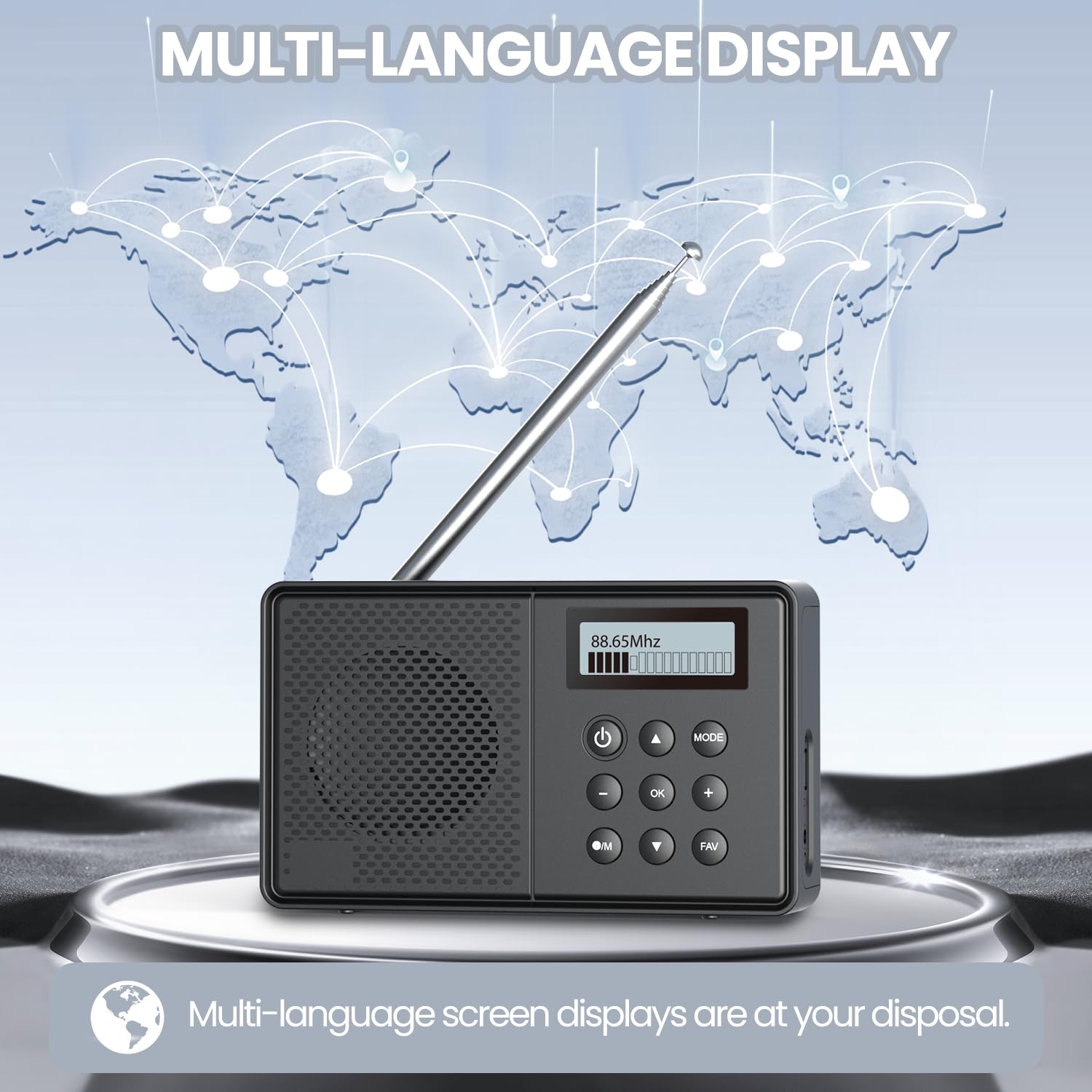 Arafuna Radio Portable, FM, Dab+, Radio Dab Plus 40 Stations Préréglées, Rechargeable, Minuterie pour Sommeil, Bluetooth, Double RéVeil