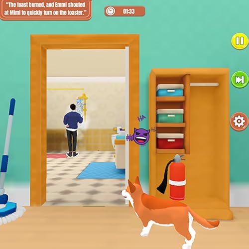 Aventure familiale pleine de bêtises avec un chiot turbulent