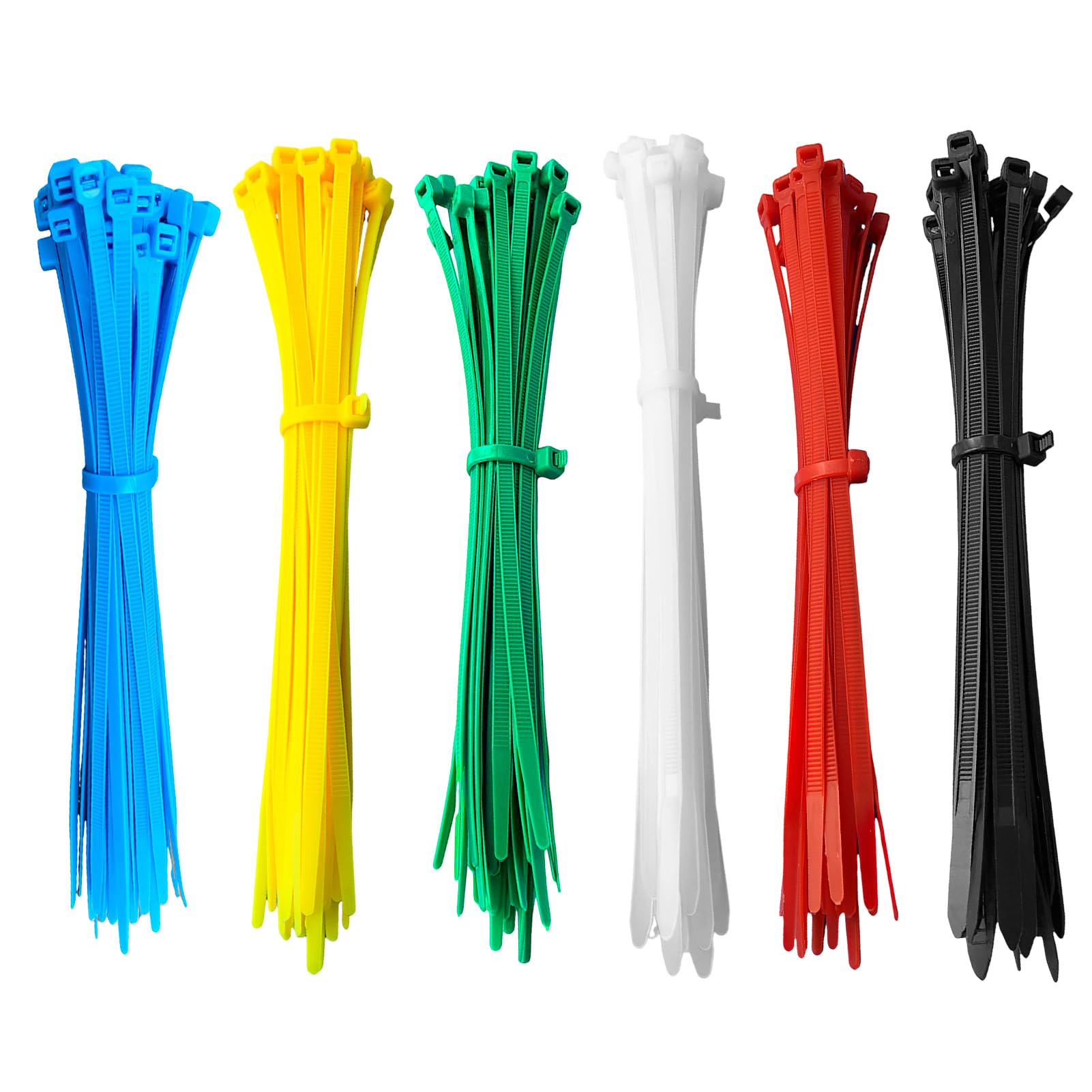 100 Pezzi Fascette Plastica Riutilizzabili, Fascette Colorate, Fascette Elettricista Autobloccanti Resistenti Per Recinzione Ordinare Cavi, per Famiglia,Giardino,Gestione dei cav, 200 x 4 mm