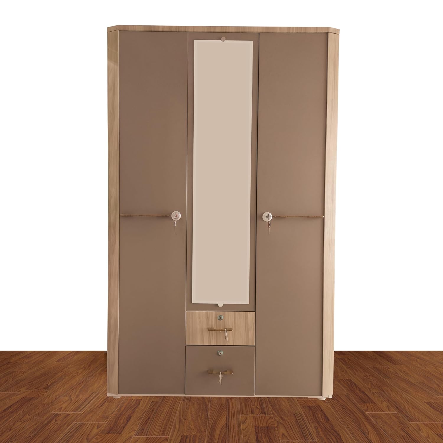AAVATAR Metal Cupboard for Clothes with Locker Almirah Fully Knock