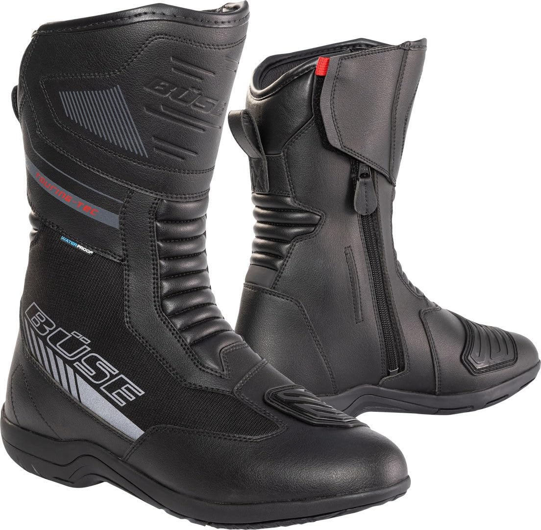Büse B140 wasserdichte Motorrad Stiefel, schwarz, 47