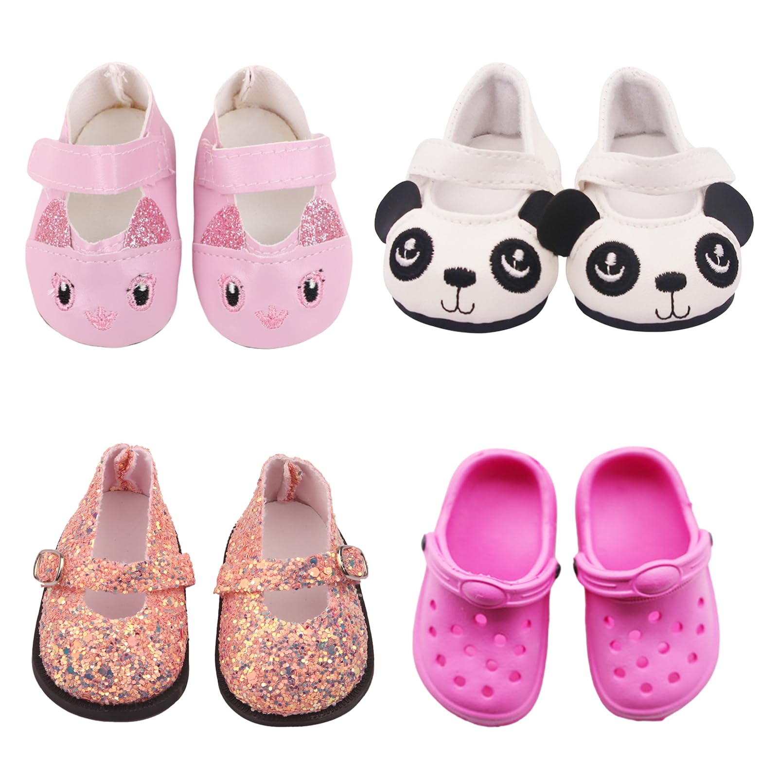 Scarpe per bambole 4 paia