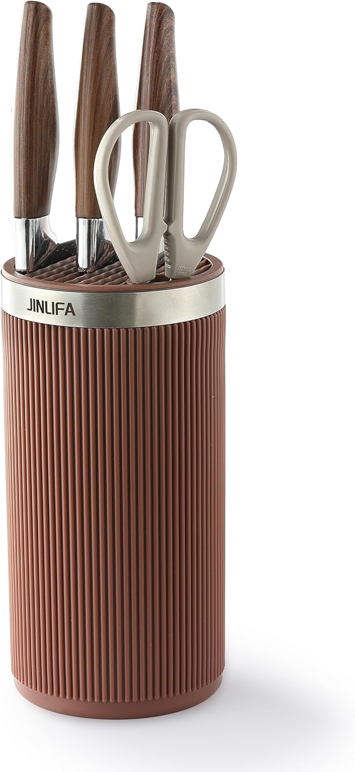 JINLIFA Stylish Knife Block Stand: Universal Organizer for Countertop