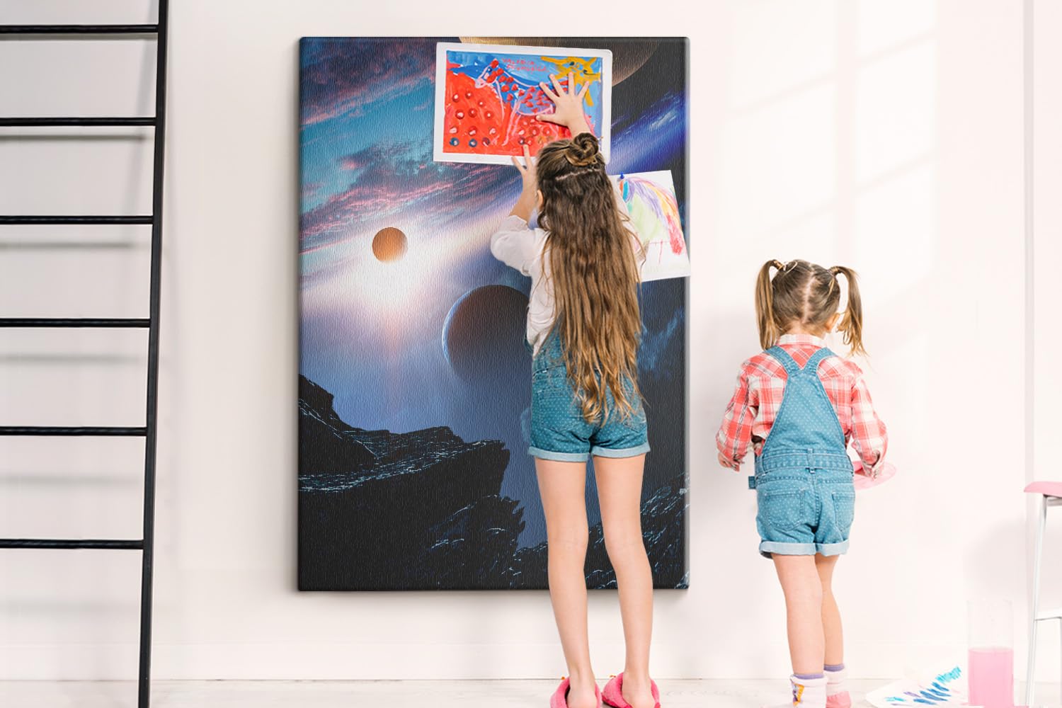 Tablero de corcho 100x140 cm | Galaxia espacial