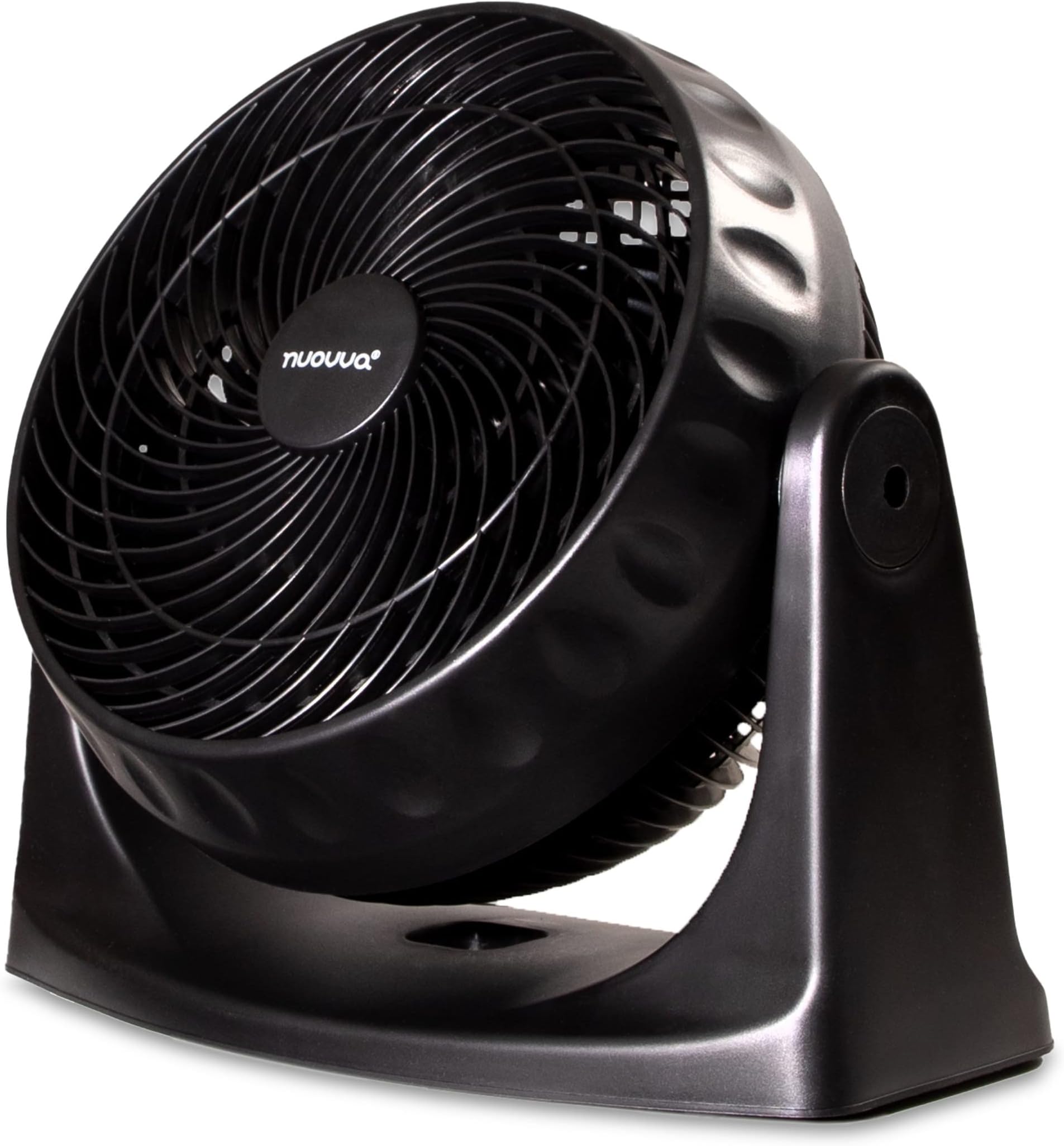 nuovva Electric Turbo Desk Fan – Standing or Wall Mount Design - Powerful Cooling Fan– Oscillating Fan with 90-degree Pivot – Extra Quiet with Powerful Blade – 3 Speed Level Fans - Black