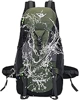 Vista 7 de Mochila de senderismo RuRu monkey de 50L, mochila ligera impermeable para camping al aire libre y viajes