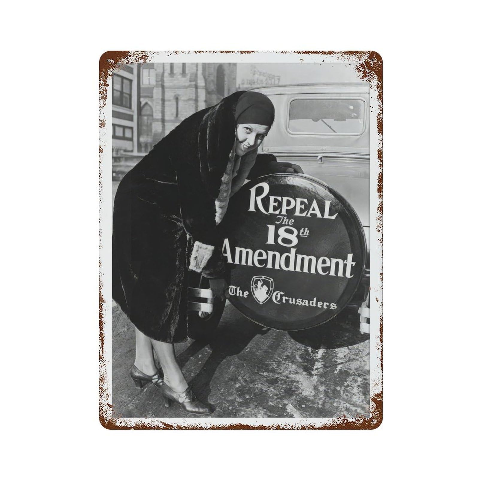 xiaoxiaoshen Repeal 18th Amendment Vintage Prohibition Wall Decor Art Metal Tin Poster Modern Home Decor Art Home Bar Shop Decorations Vintage Sign 40x30cm
