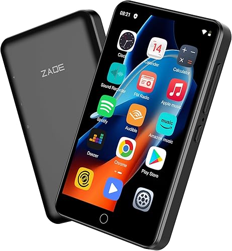 Miniatura 10 de Reproductor MP3 con Bluetooth y WiFi, 80GB de almacenamiento y sistema operativo Android, pantalla táctil de 4" con Spotify, reproductor de música