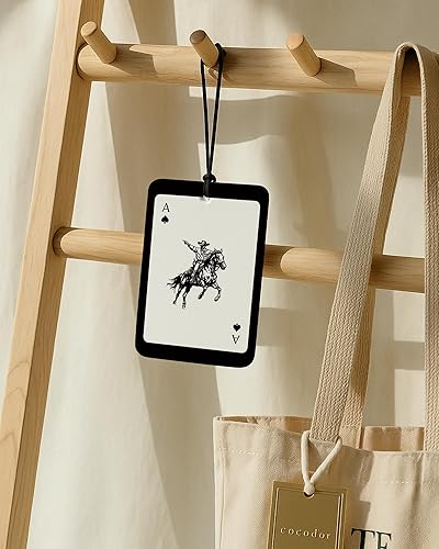 Miniatura 4 de Ambientador vintage para automóvil, 4 unidades, larga vida de vaqueras, calavera, cactus, tarjeta de Ace, ambientador colgante para autos, armario,