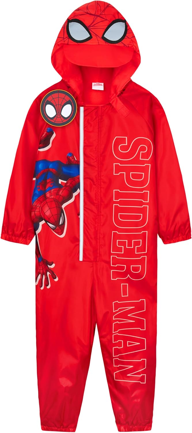 Get Trend Rain Suit for Boys, Hooded Fleece Lined Waterproof Kids Rain Coat, Outdoor Fishing Hiking Overalls, Gifts for Boys