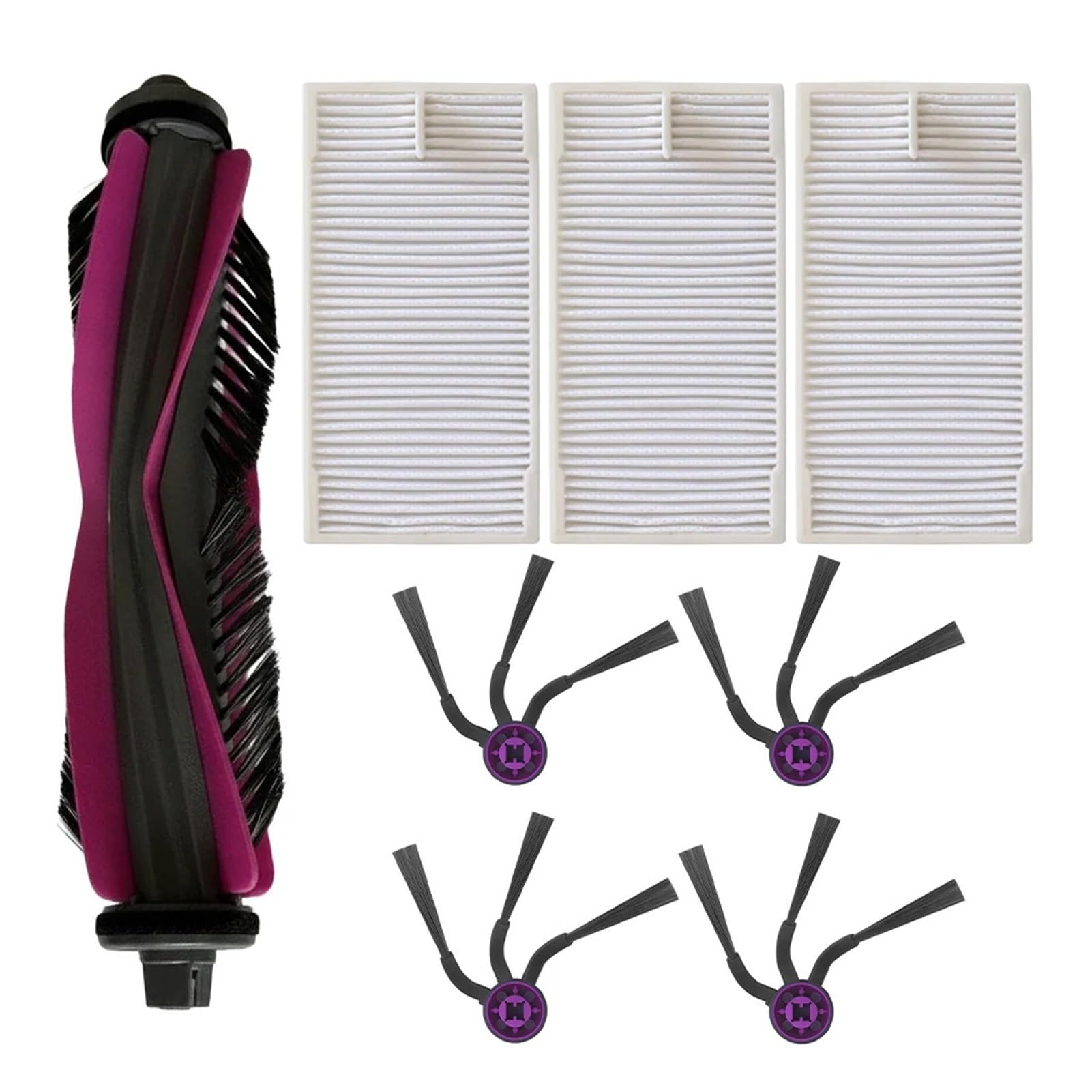 Dirlux Compatible for Eureka E20 and Evo Plus Robot Vacuum Cleaners, 8 Piece Replacement Accessories Set