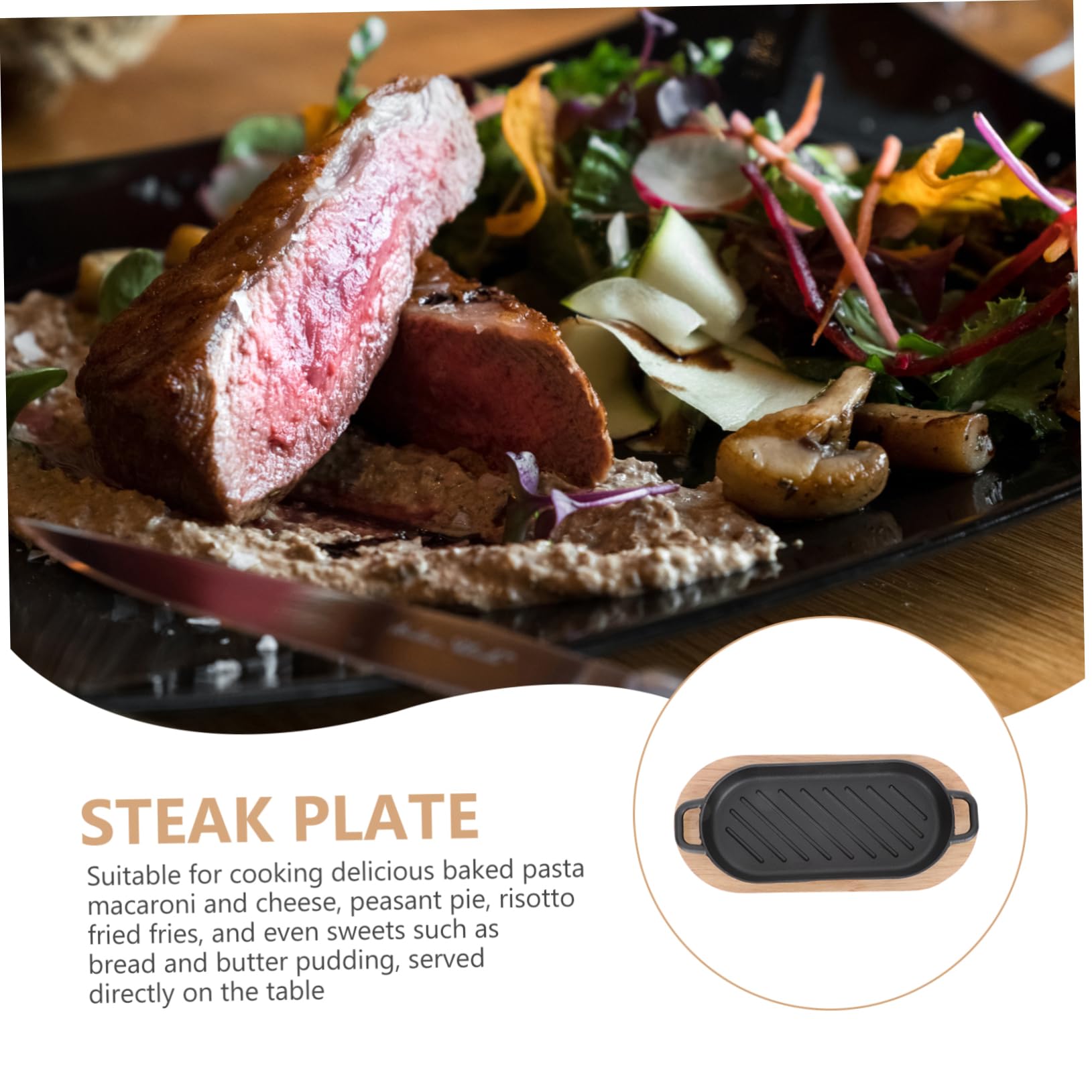 Plato Para Asar Carne Placa Antiadherente Para Parrilla Plato Para Freír Pescado
