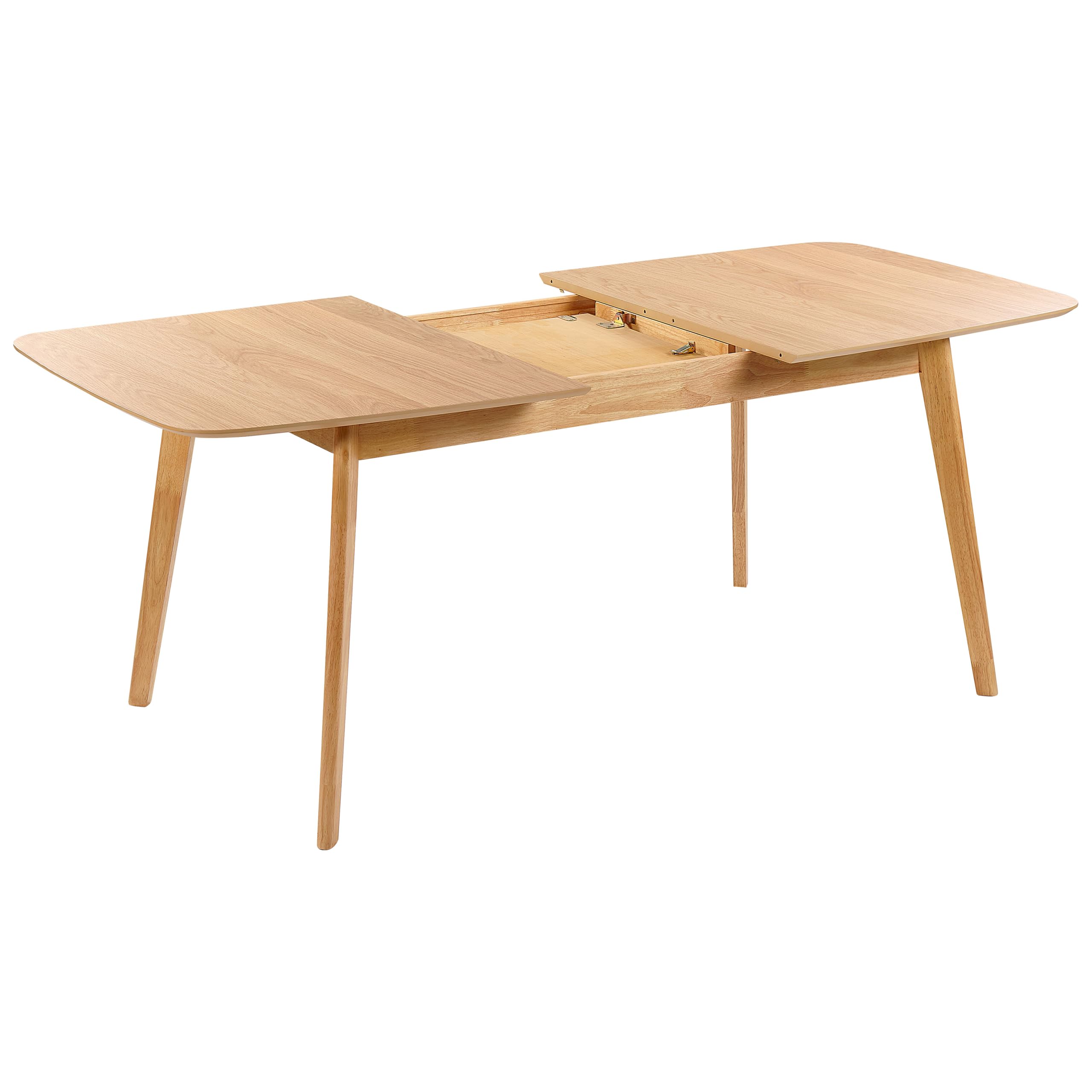 Esstisch helle Eiche 150 x 90 cm ausziehbar 190 x 90 cm Skandi Madox