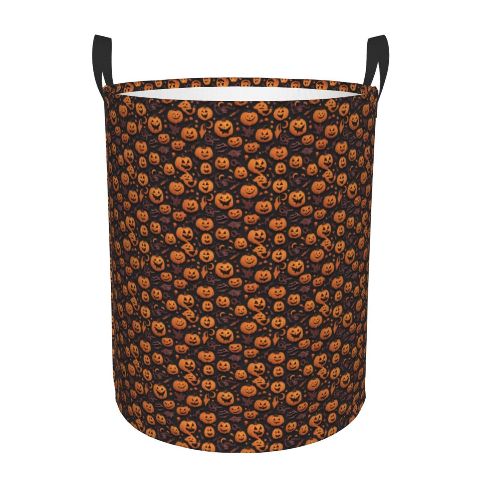 Panier de rangement étanche Halloween pour linge sale et linge rond de salle de bain
