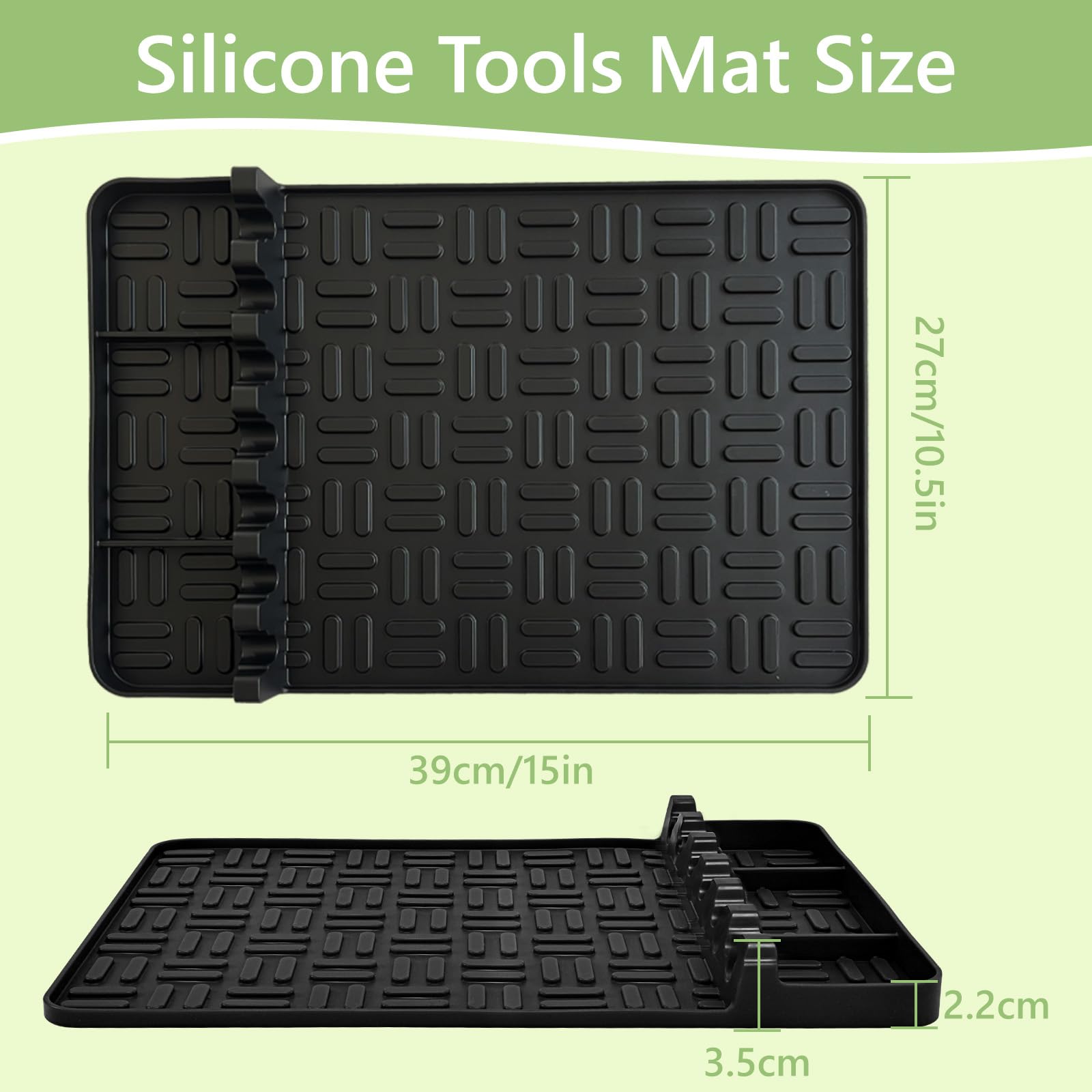 2 Silikon-Grillmatten – 39x27 Cm, Mit Tropfschale, Hitzebeständig Bis 260°C