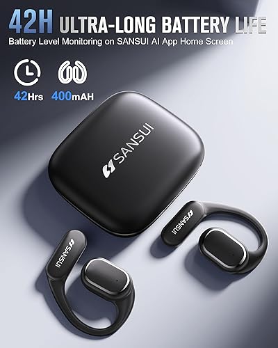 Miniatura 6 de SANSUI Auriculares de traducción AI en tiempo real, 6 en 1 Bluetooth 6.0 Auriculares traductores de idiomas, Audifonos Traductores Inglés Inglés,