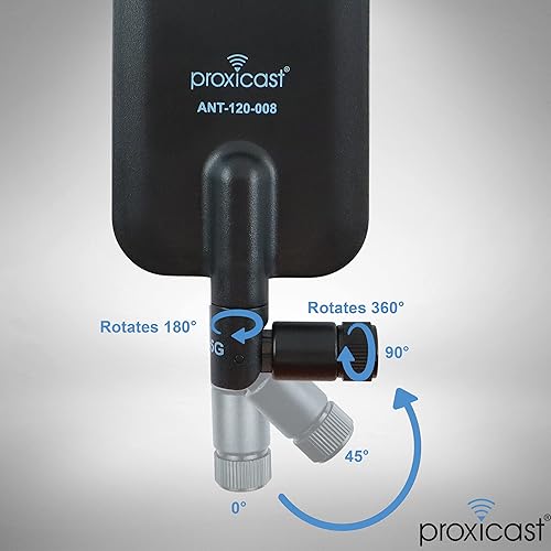 Miniatura 3 de Proxicast Antena universal de banda ancha 4G5GCBRS de 6 dBi con terminal giratorio omnidireccional (SMA macho) - Compatible con Cisco, Cradlepoint,