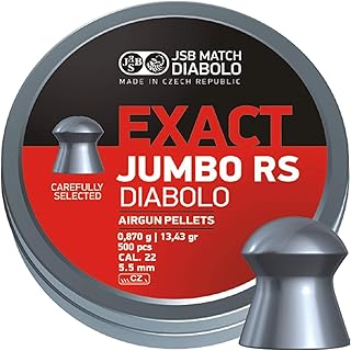 JSB Jumbo Exact RS .22 Pellets, Tin of 500