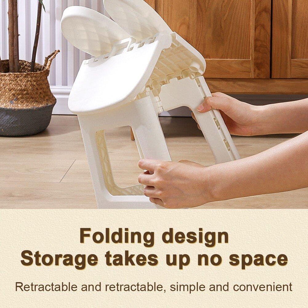 Silla Plegable para Niños con Respaldo De Taburete Nórdico Silla De Estudio De Tortas De Plástico Silla De Sala De Estar Baja Muebles De Patio