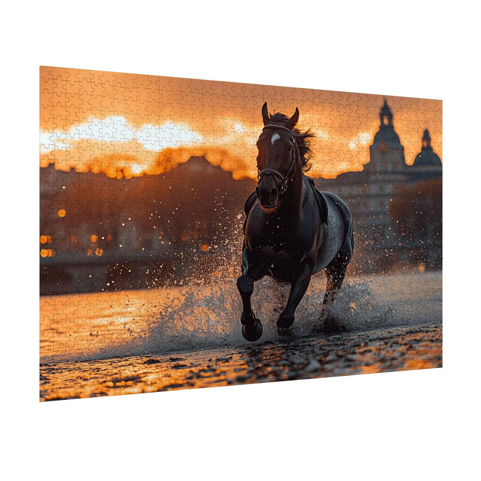 Puzzle 1500 sztuk zwierząt Trudne drewniane puzzle, n-474 | Niemożliwe wyzwanie, inteligentna gra zręcznościowa, gry logiczne dla całej rodziny, pomysł na prezent, fale