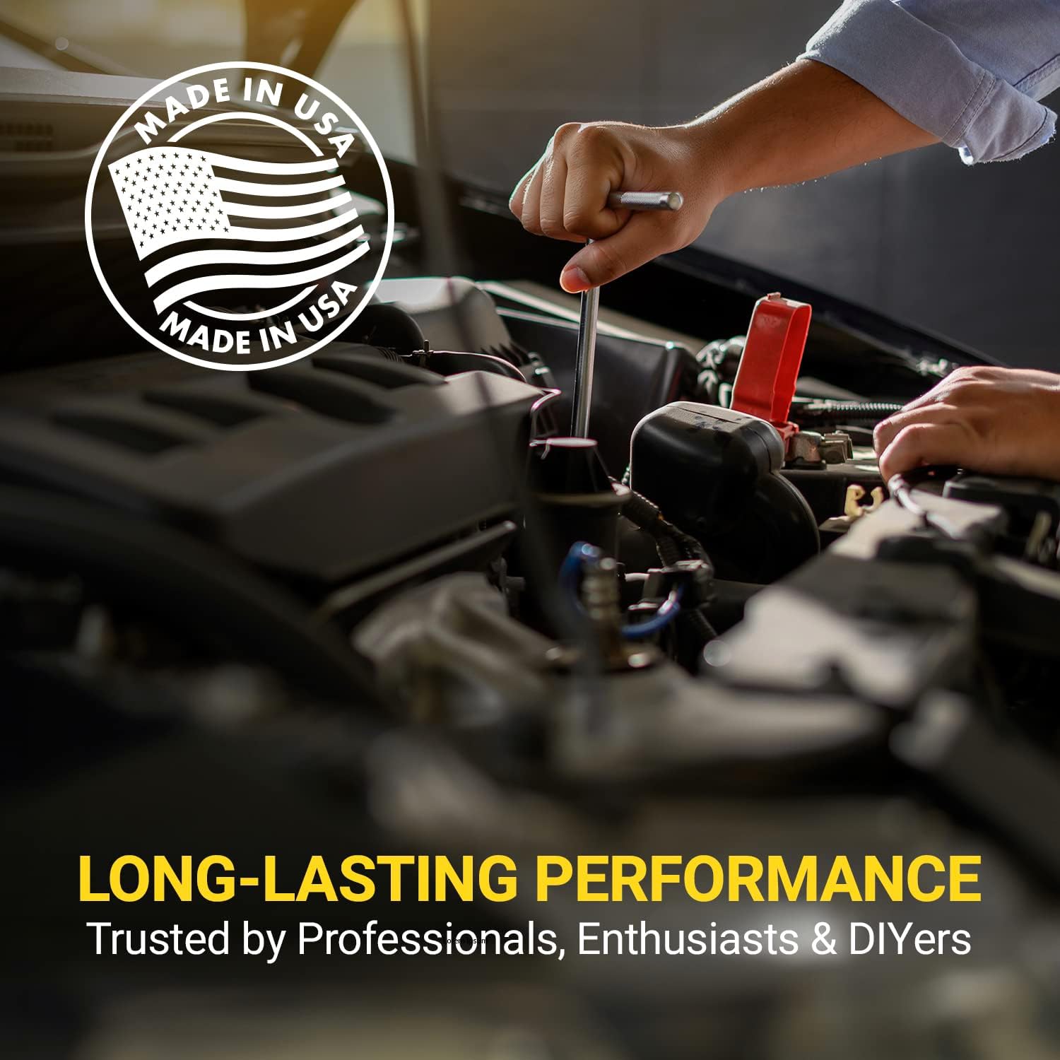 Spartan Power Terminated Battery Cables with Preassembled Lugs, 100% Pure Copper Wire, 3/8" Black 12 inch 1/0 AWG Gauge Cable, 1ft Negative Only Battery Cable, Made in The USA : Automotive