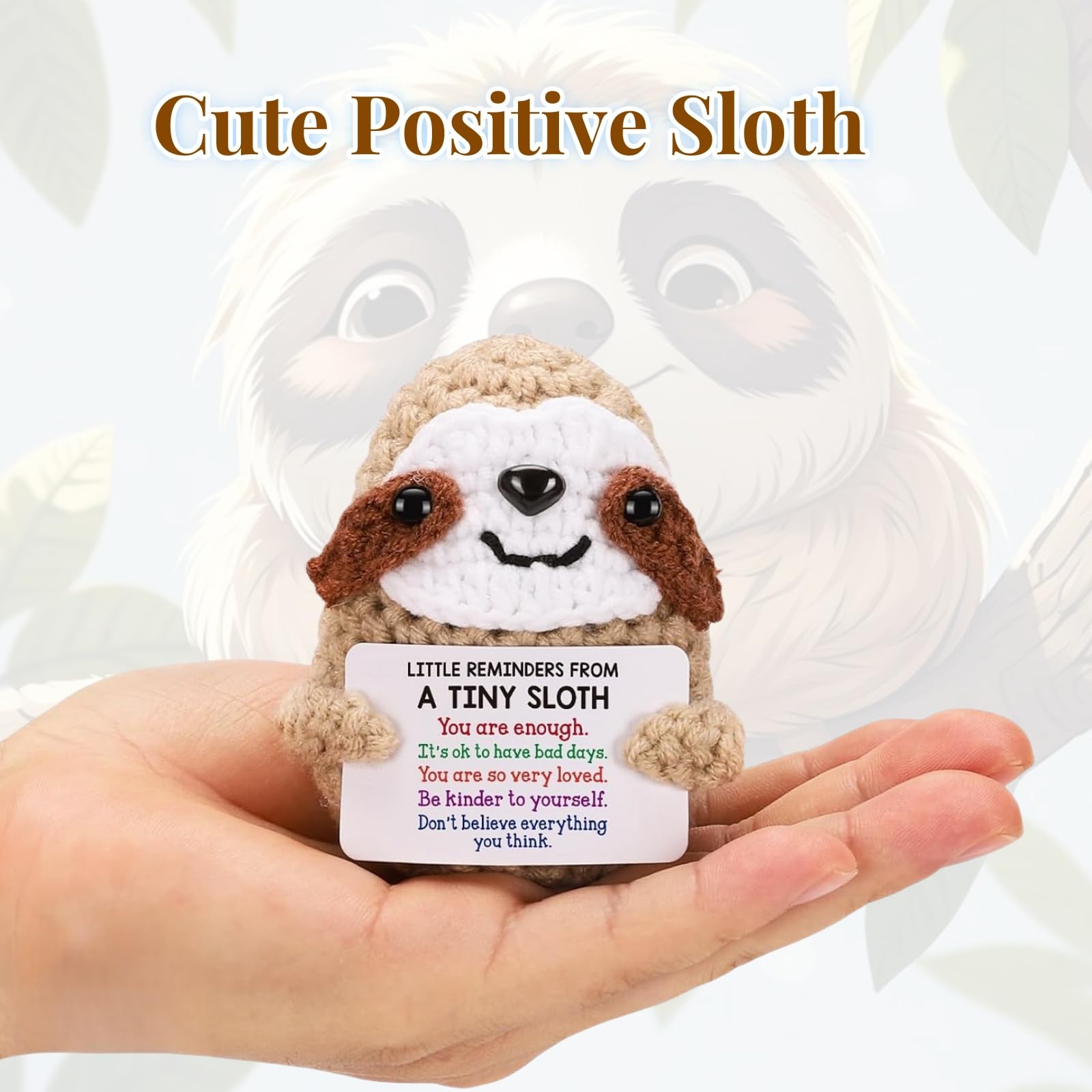 Yiqicomle Positive Crochet Sloth - Image 4