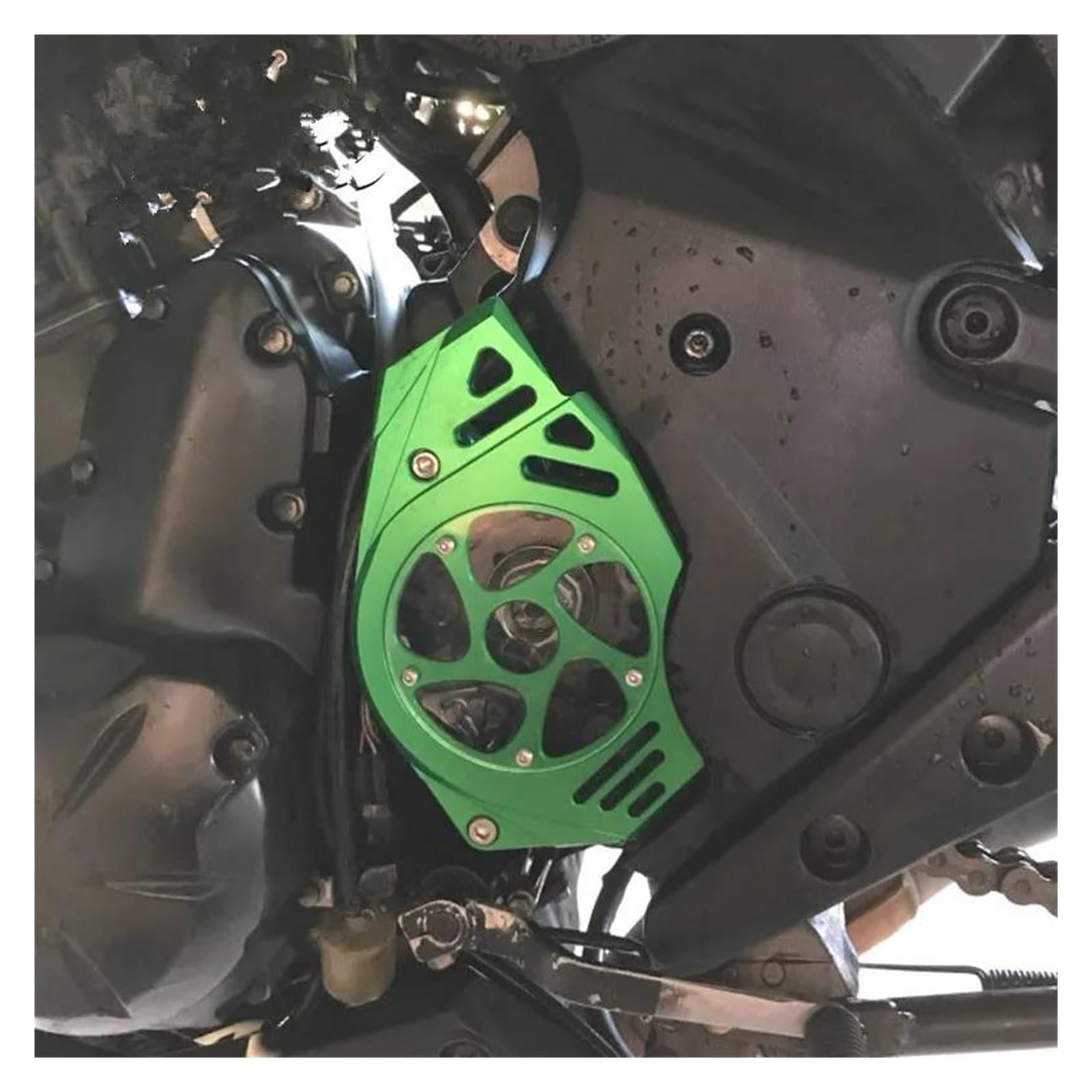 Kettenschutzabdeckung Für KAWASAKI Vulcan S VN650 ER-6N ER-6F ER-4F NINJA650 ER6N ER6F Motorrad Ritzel Kette Schutz Abdeckung(1)