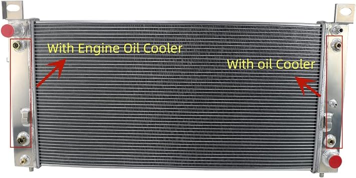 3 Row Aluminum Radiator for 1999-2014 Chevy/GMC Silverado Suburban Sierra 1500 2500 3500 HD Cheyenne Cadillac Escalade ESV EXT/GMC Yukon XL Sierra Hummer H2 Crossflow AT