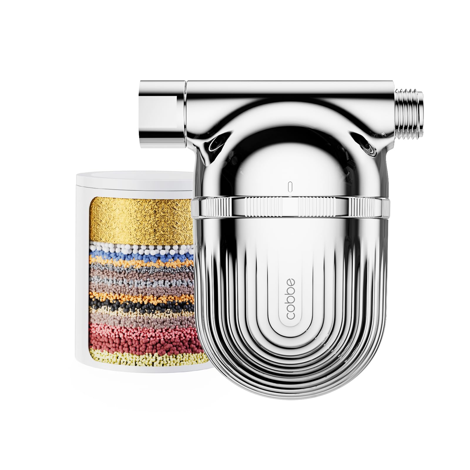 Cobbe Shower Filter with 34 Stage Vitamin C, Water Softener Shower Head Filter with Multi-Stage Filter Cartridge for Hard Water, Upgrade Hard Water Filter for Remove Chlorine, Heavy Metal