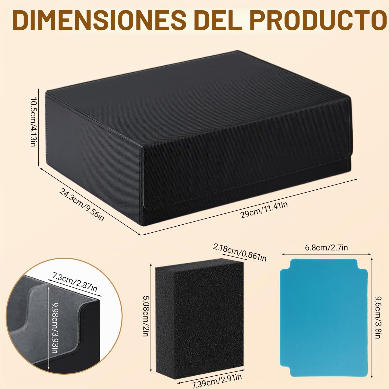 Caja de Cartas para MTG, Caja para cartas Magic the Gathering para 1800+ Cartas,Cajas de Almacenamiento de Tarjetas,Cajas de Cubierta Magnéticas Premium, para TCG Magic