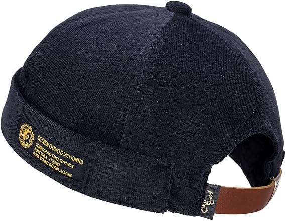 Corduroy brimless hat Clearance