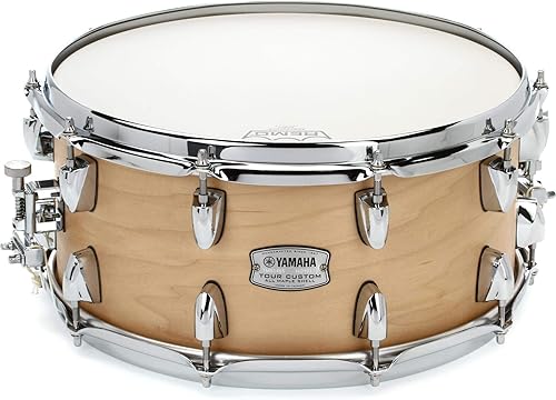 Miniatura 7 de Yamaha Tour Custom Maple 14" x 6.5" Snare Drum, regaliz satinado