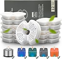 Vista 9 de Filtro de fuente Cat - Filtro de repuesto de filtración múltiple, 8 o 12 paquetes de filtros de fuente de algodón activado para gatos de carbón