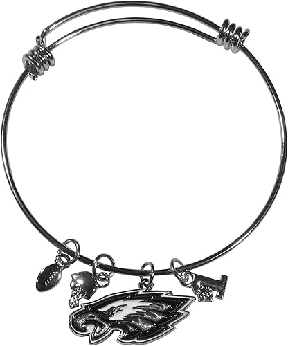 Vista 58 de Siskiyou Sports NFL womens Dangle Earrings and Charm Bangle Bracelet Set