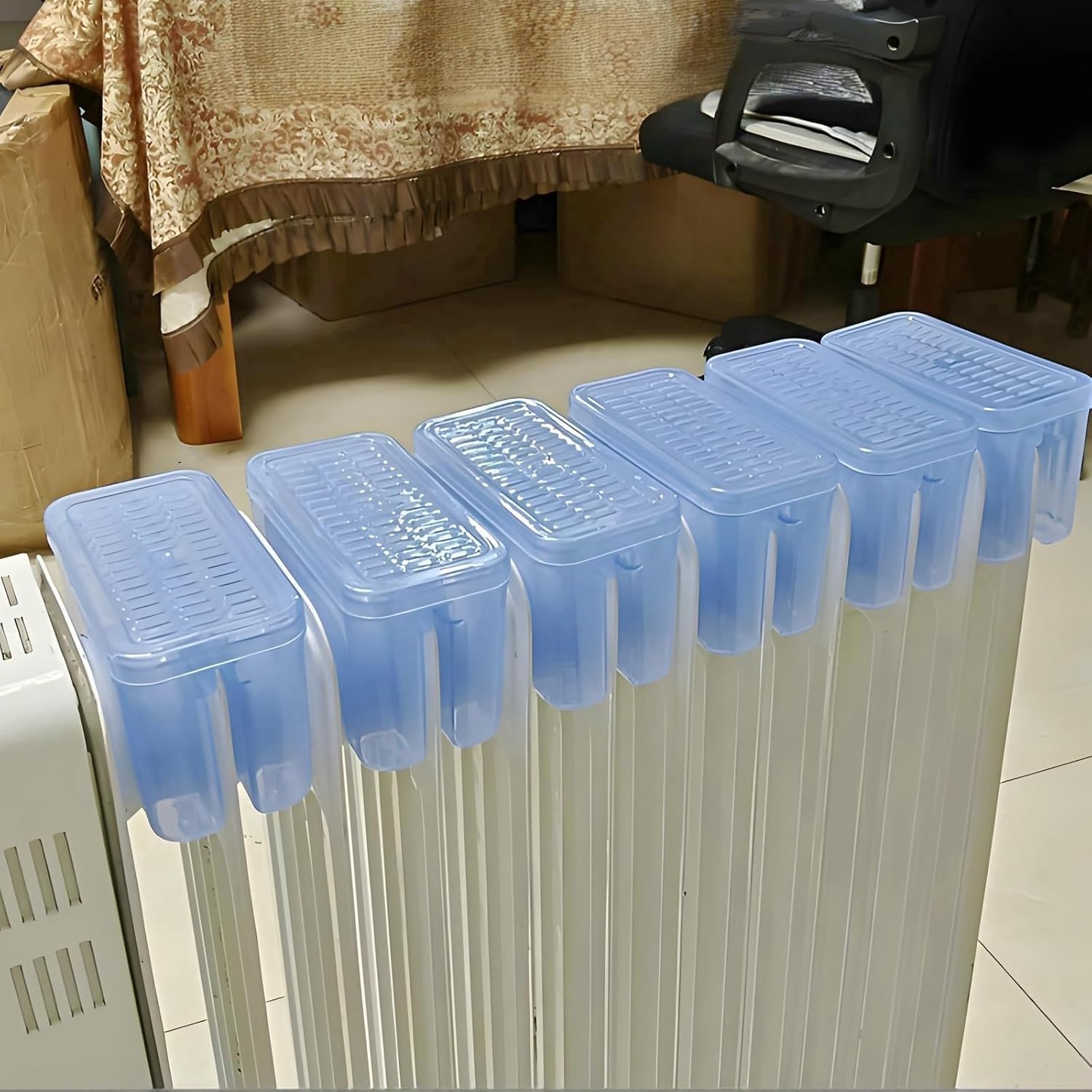 Radiator Humidifier Pack of 5 - Universal Fit for Oil-Filled Heaters, Easy to Clean and Refill, Boost Room Humidity for Comfort and Health