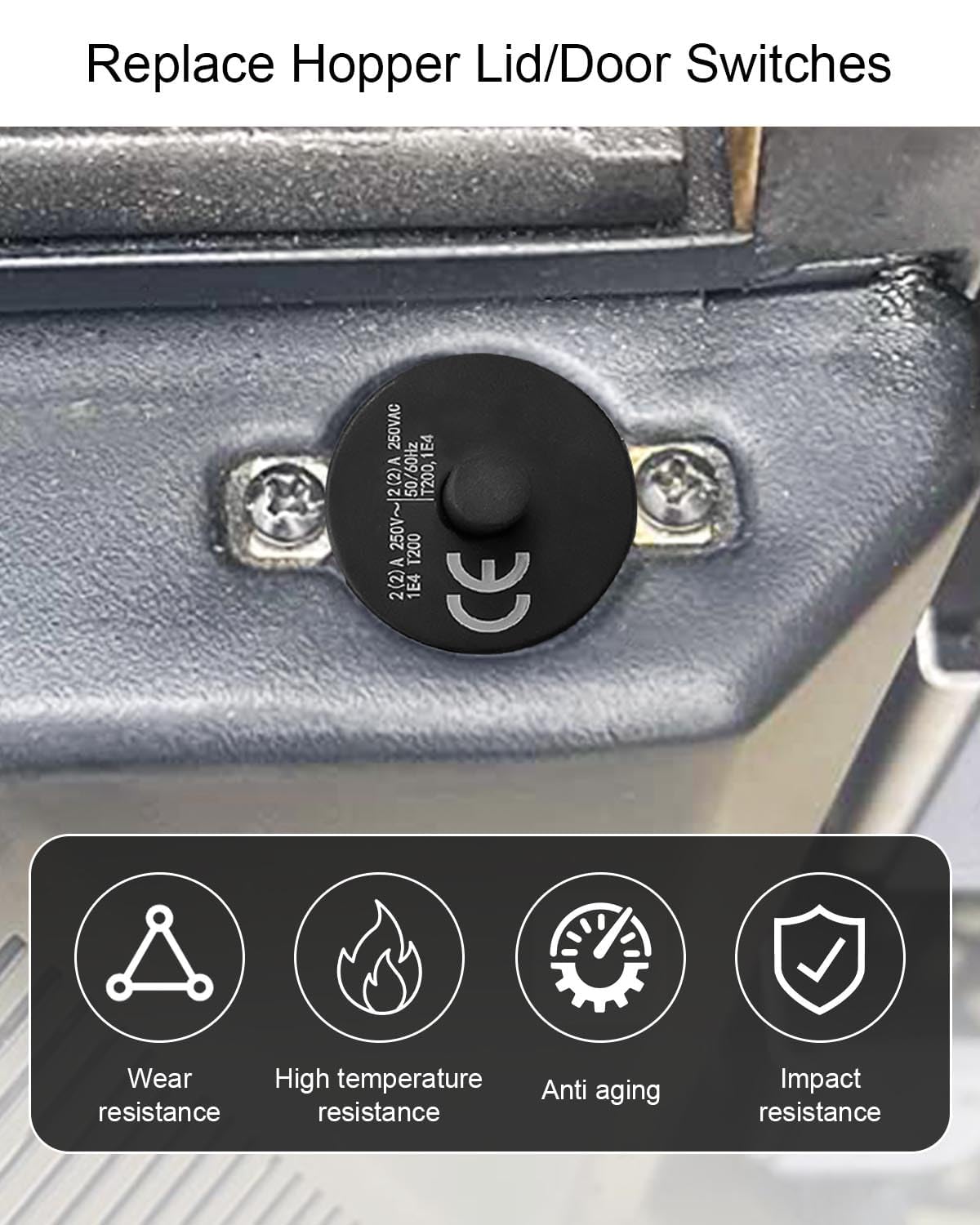 YWNYT Deckelschalter Für Masterbuilt Gravity Grill - 3 Stück Ersatzschalter 9904190041