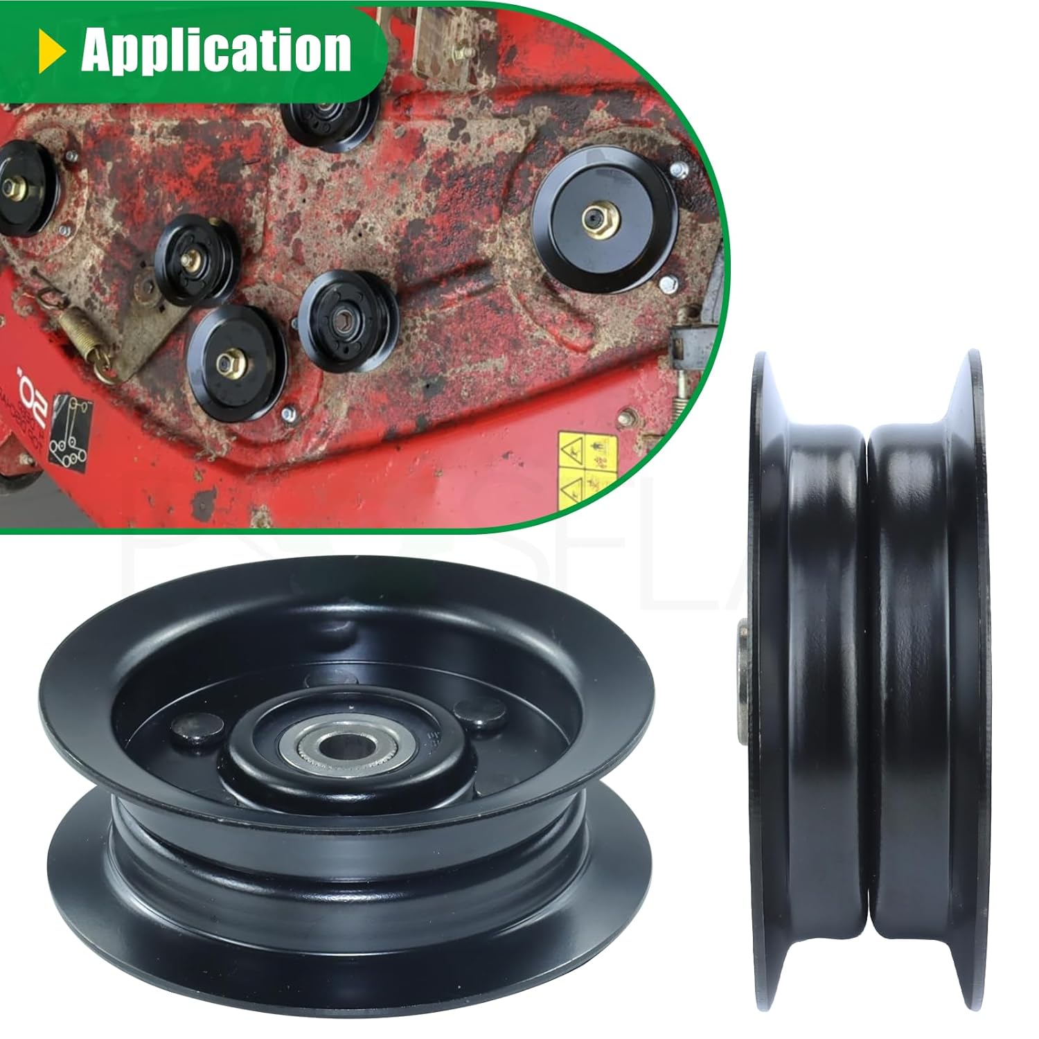3 Pack 132-9420 Flat Idler Pulley Replaces Toro 106-2175 Flat Idler Pulley, Toro 1329420 Flat Idler Pulley, Toro 132-9420 Idler Pulley, 132 9420 for Toro Timecutter SS5000 SS4235 Mowers