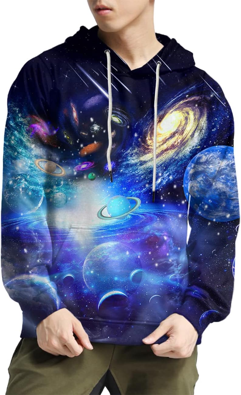 SYAIMN Unisex 3D Printed Hoodies Casual Workout Hoodie Sweater Sweatshirt image 4