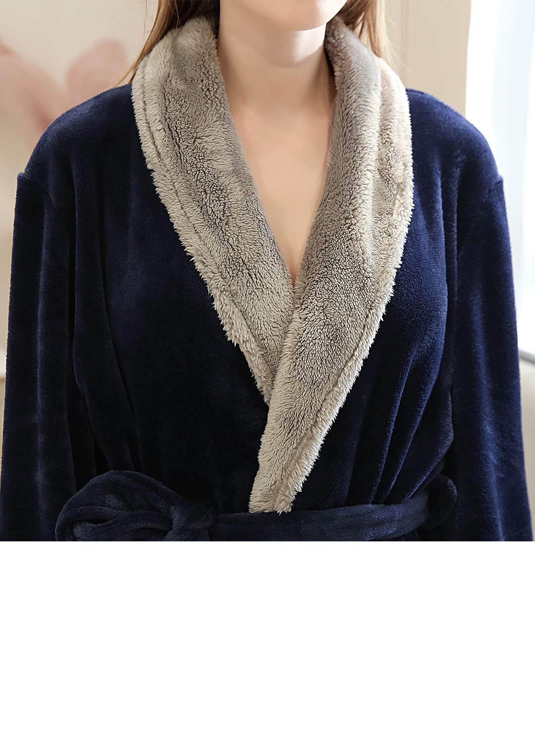 PUTUO Donna Accappatoio in Microfibra, Accappatoio Lungo per Donna Caldo Morbida Vestaglia