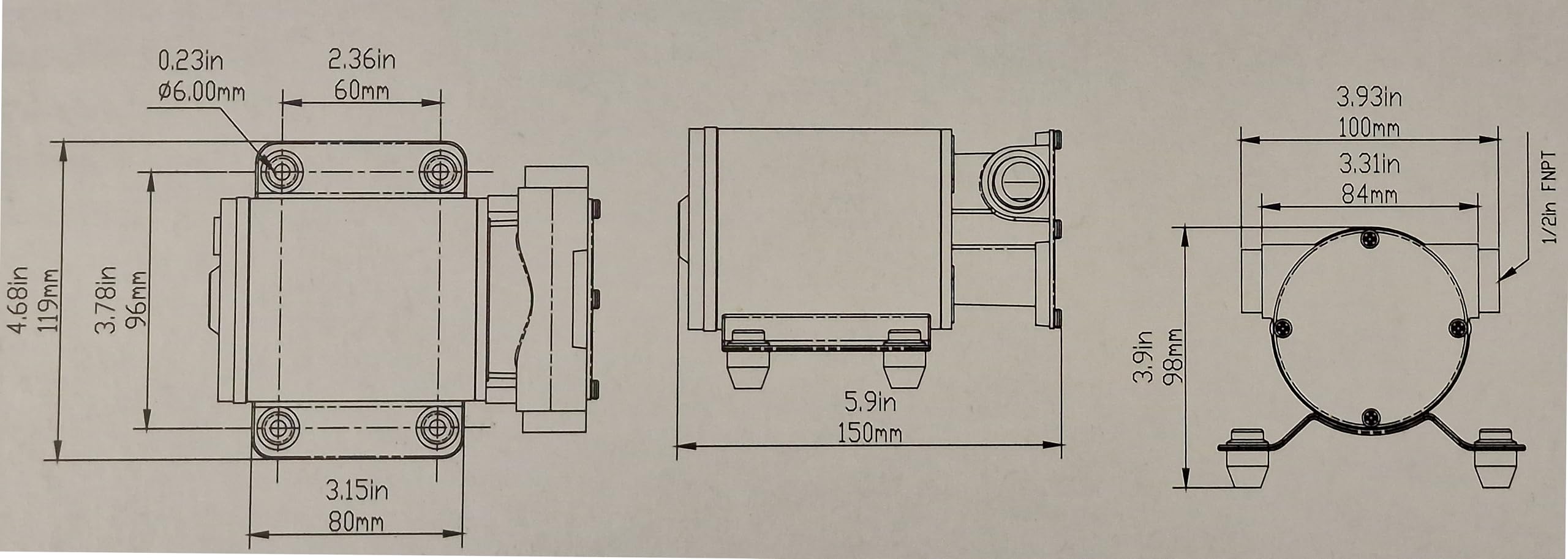 Pompa Autoadescante 12V NAVPOWER per barca, Corpo in Bronzo, Portata 33L/min – Per Sentina, Travaso Acqua, Liquidi Puliti