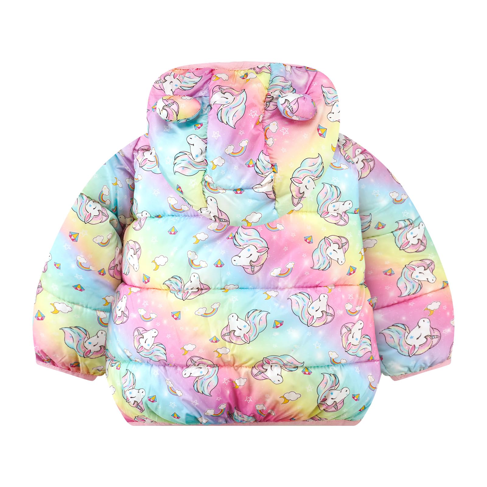 Bébé Doudoune Hiver Manteau à Capuche Enfant Duvet Veste Manches Longues Léger Blousons 6 Mois - 4 Ans