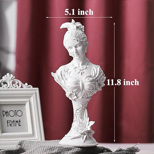 Vista 5 de Busto de diosa griega, figuras de mitología griega, gran figura abstracta moderna, escultura, estatua de hada, yeso, arte, boceto, práctica, estatua