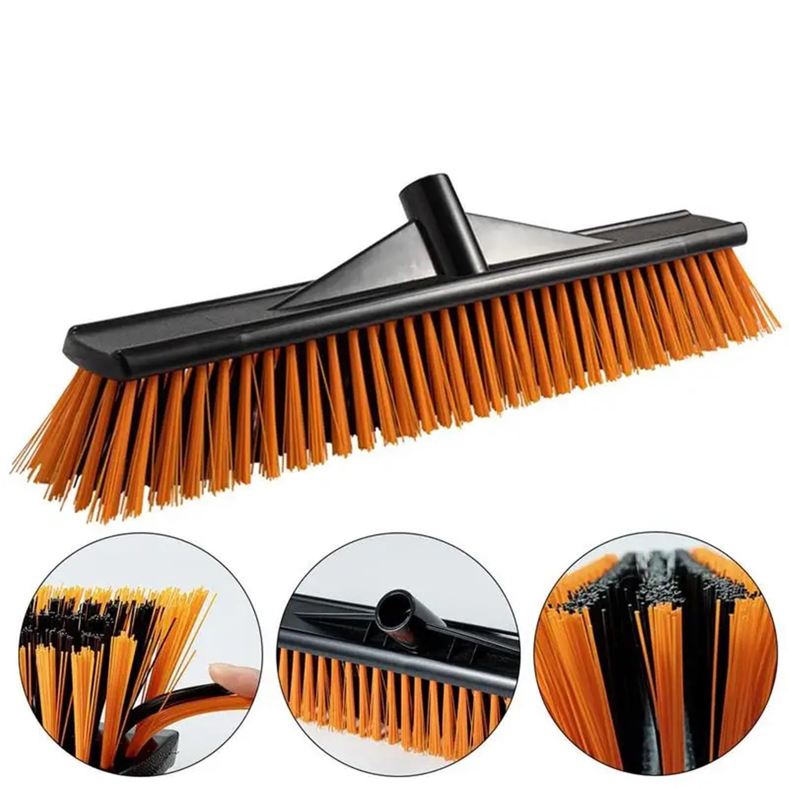 Besen Draußen Duschschrubber mit steifen Borsten, Bodenbesen for Schrubben von Außenkehrbürsten for tragbare Bodenschrubber for Kehrbürsten im Freien(50cm)
