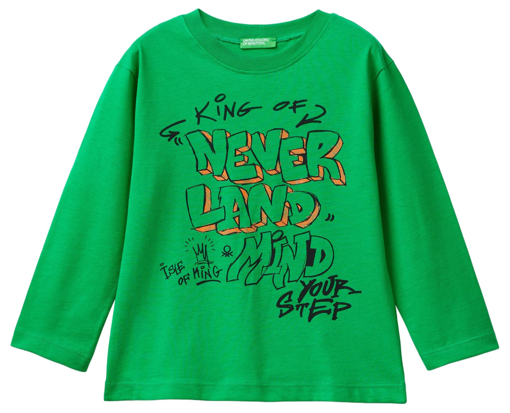 United Colors Of Benetton Verde T-Shirt M/L 3096G10fm Short Sleeve T-Shirt,