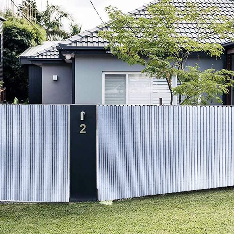 VIRSUS 1 Recinzione da Giardino in PVC 4651, Misura 100x300 cm, Recinto Protezione Privacy, Resistente Impermeabili, barriera frangivento per Esterno, Balcone, terrazza Vari Colori (Bianco)