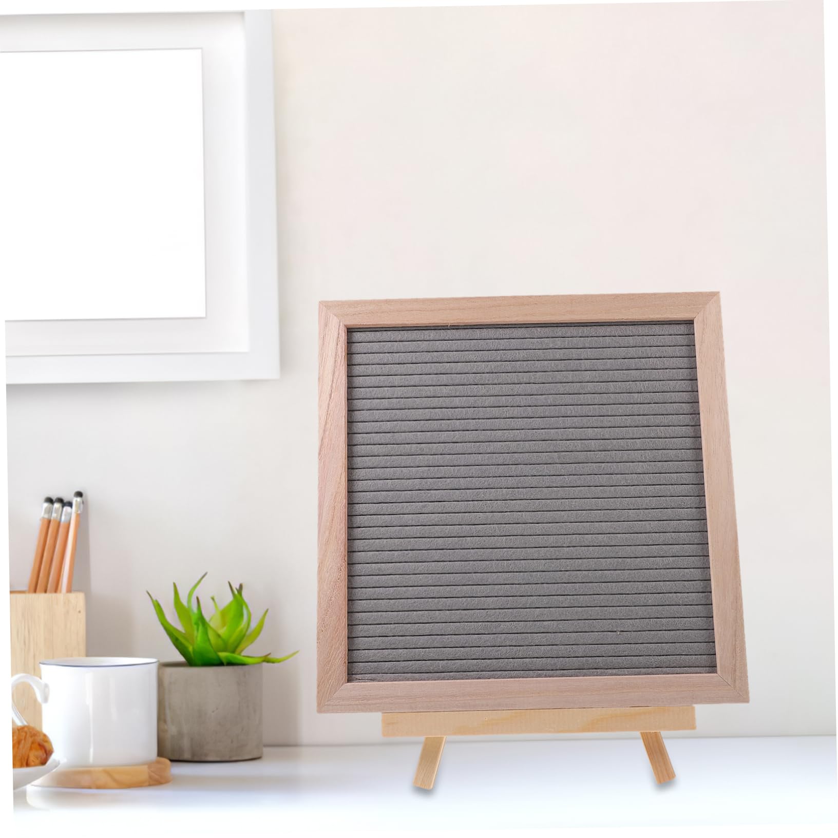 ABOOFAN Tableau à Lettres Feutre avec Cadre Panneau Mémos Diy pour Décoration de Bureau et Messages à pour et Créativité