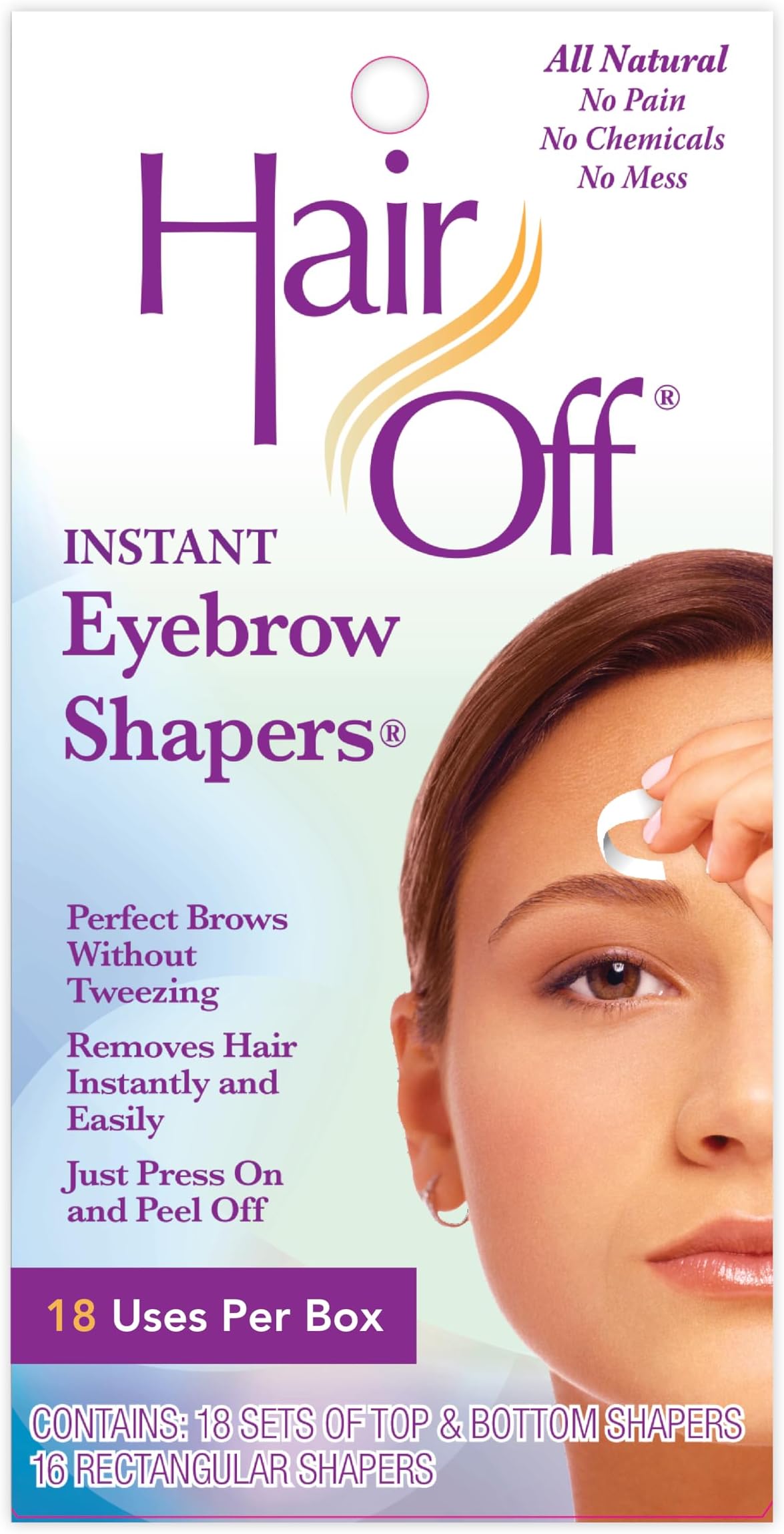 Sudden Change Instant Eyebrow Shapers 18 Count Pre-Cut Sets