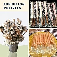 Vista 7 de 100 bolsas de celofán transparentes resellables de 4 x 10 pulgadas de largo, bolsas de celofán autosellables, bolsas para galletas con solapa