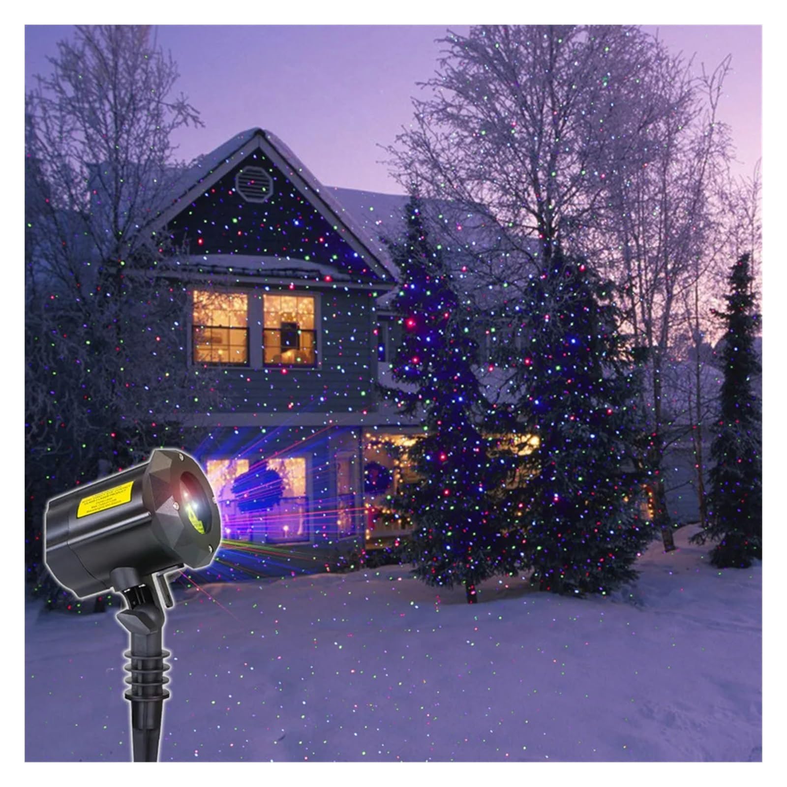 Proiettore Natale Esterno Proiettore a stella a cielo pieno in movimento dinamico a luce esterna a LED Proiettore for alberi da parete con luce di paesaggio da giardino impermeabile RGB Più Luminoso e